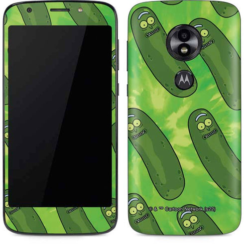 Adult Swim Rick and Morty Pickle Rick Pattern Moto E5 Play Skin